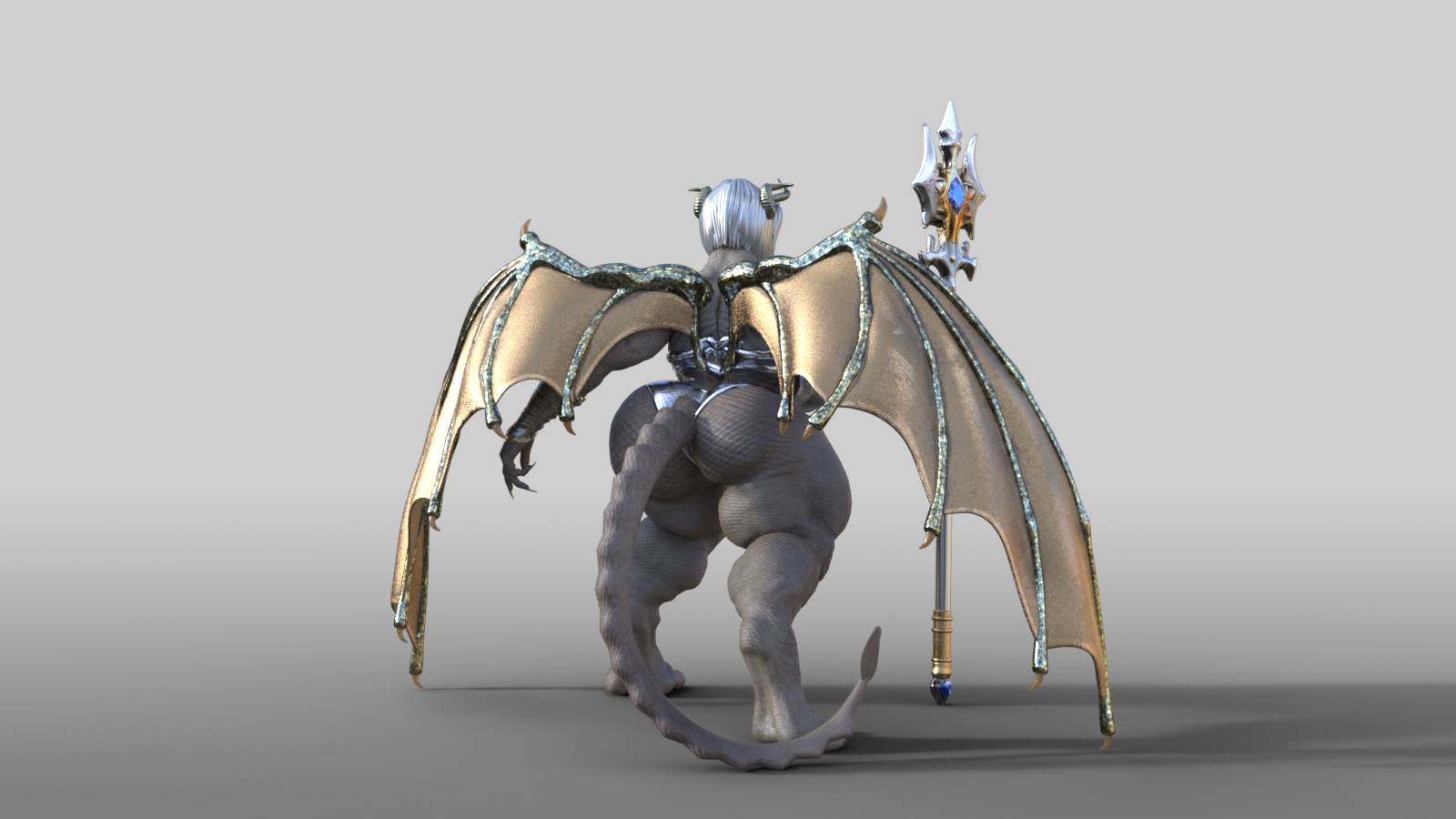 3d Print STL File - LADY DRAGON - DRAGONESS LADY DIAMOND