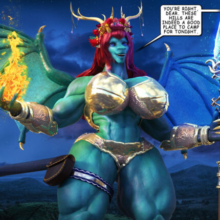 Fantasy Concept Art - Dragoness-Lady-SheNara