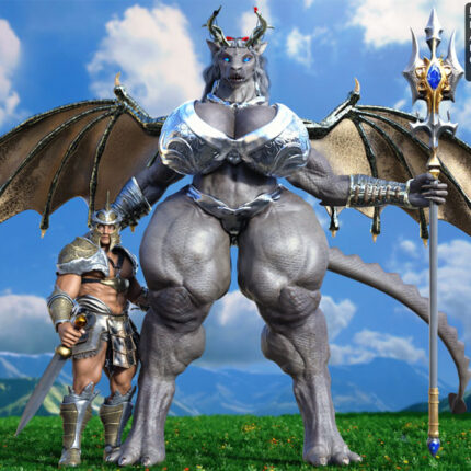 Dragoness Lady Diamond Fantasy Concept Art